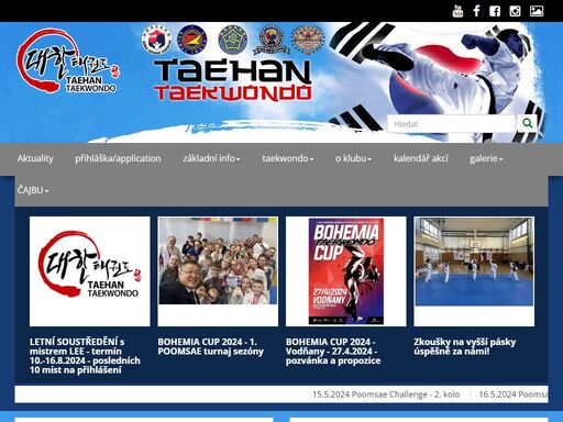 taehan taekwondo wt - oficiální stránky klubu