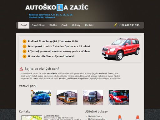 www.autoskolazajic.cz