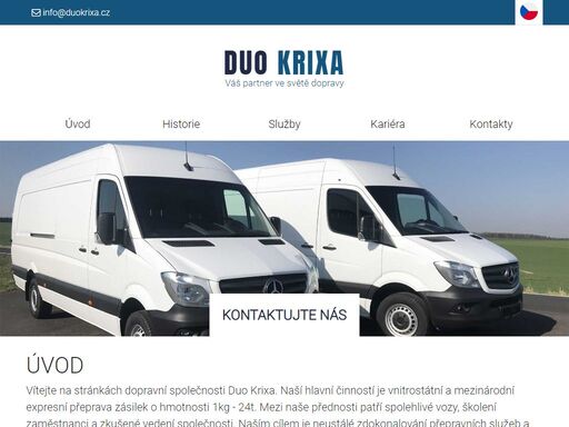 vozový park - duo krixa s.r.o. vnitrostátní a mezinárodní doprava