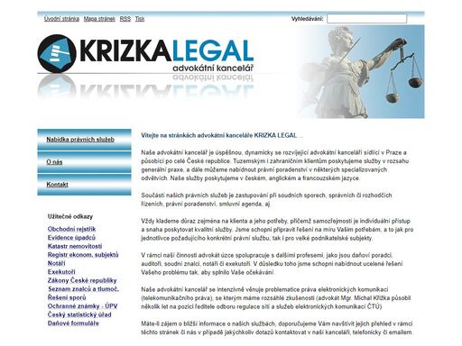 www.krizkalegal.cz