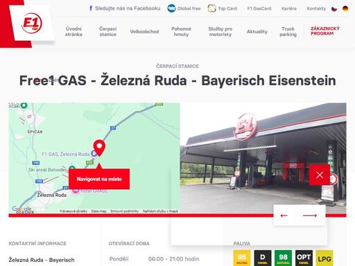 síť 33 čerpacích stanic f1 gas na česko-německých hranicích v západních a severních čechách.