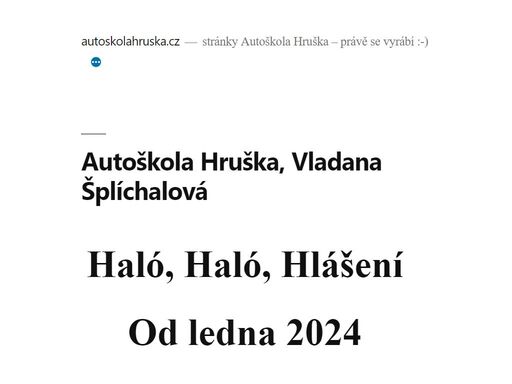 www.autoskolahruska.cz