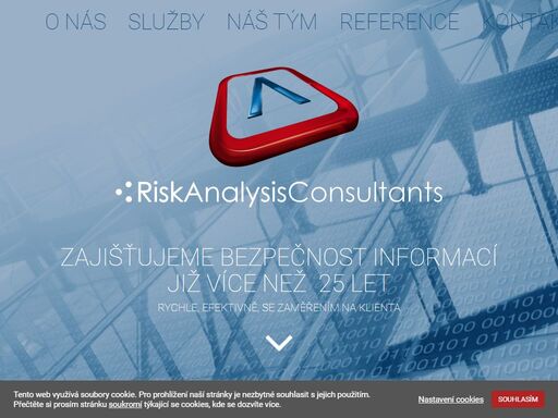 risk analysis consultants, s.r.o - nezávislá poradenská společnost. bezpečnost informací je naší prioritou již od roku 1995.