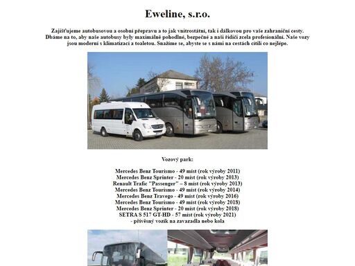 eweline s.r.o. - osobní a autobusová přeprava