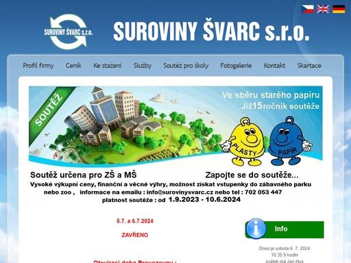 www.surovinysvarc.cz