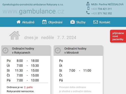 www.gambulance.cz