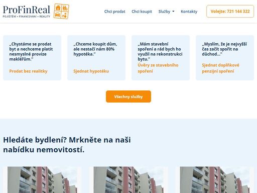 pojištění, financování, reality | profinreal.cz