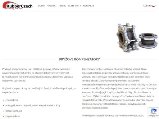 webová prezentace rubberczech.com