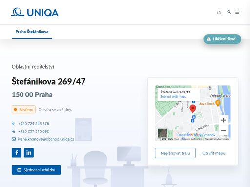 uniqa.cz/detaily-pobocek/praha-stefanikova.html