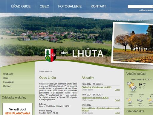 www.obec-lhuta.cz
