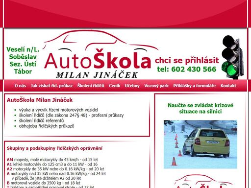 www.autoskolajinacek.cz