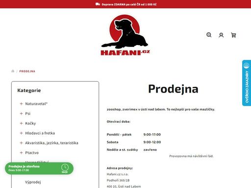 prodejna, hafani.cz