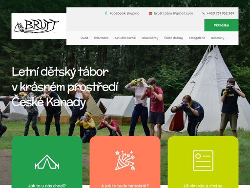 dětský tábor v krásném a zdravém prostředí české kanady