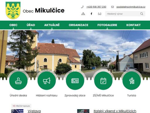 oficiální stránky obce mikulčice