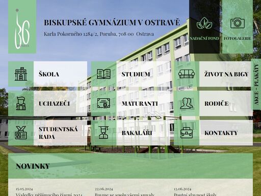 biskupské gymnázium v ostravě je církevní školou zřizovanou biskupstvím ostravsko-opavským.