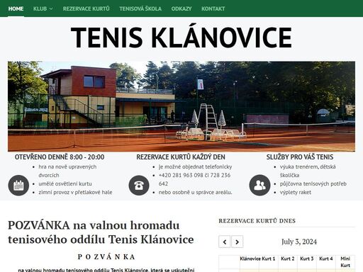 www.tenisklanovice.cz