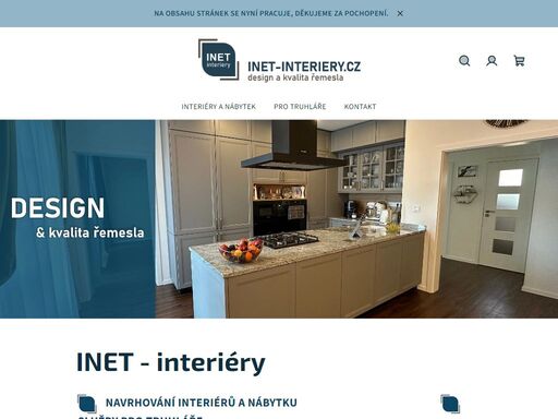 inet - interiéry.     navrhování interiérů a nábytku                                                                           služby pro truhláře
kuchyně                                                                                                                                                                    …
