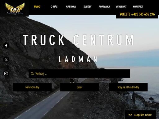 autodoprava truck centrum ladman provozuje bazar nákladních aut, prodej náhradních dílů pro nákladní vozy a jejich výkup, odtahy nákladních vozů, servis, pneuservis.