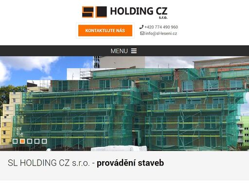 kompletní stavební zajištění, provádění staveb, kompletní dodavatel staveb sl holding cz s.r.o.