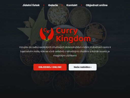 curry kingdom zajišťuje rozvoz jídel. rozvoz jídla si můžete objednat online nebo po telefonu.