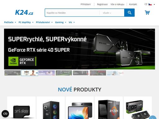 k24.cz - obchod s počítači a elektronikou s nabídkou desítek tisíc produktů. produkty dostupné skladem, atraktivní ceny, rychlé dodání.