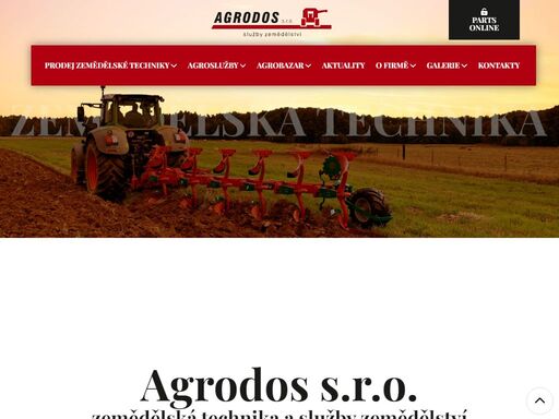 jihočeská firma agrodos s.r.o. působí na trhu od roku 1992 především v oblasti zemědělských služeb jako jsou polní a sklizňové práce, prodej zemědělské techniky a náhradních dílů.