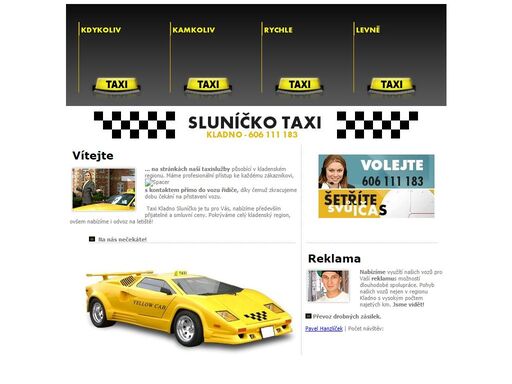 taxi služba, smluvní přeprava, drink taxi, odvoz na letiště, možnost autosedačky.
