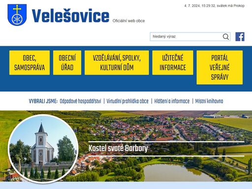www.velesovice.cz