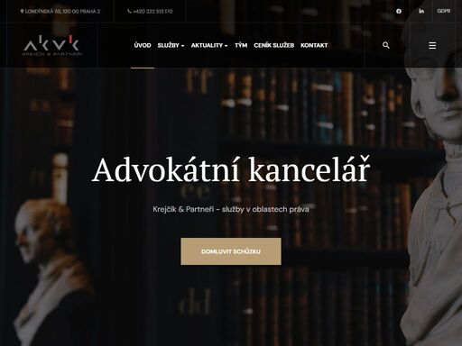 advokátní kancelář krejčík & partneři poskytuje svým klientům, fyzickým i právnickým osobám, služby ve všech oblastech práva české republiky