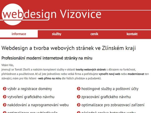 webdesign a tvorba webových stránek a e-shopů ve zlínském kraji.