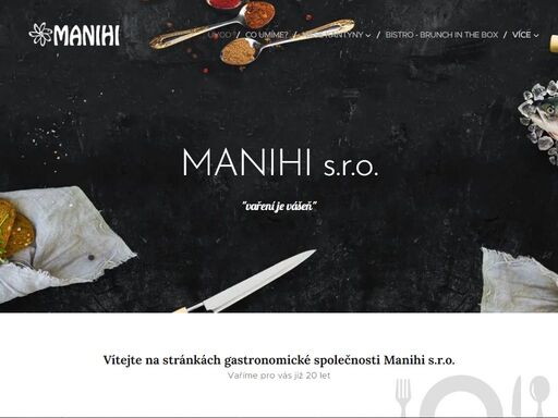 vítejte na stránkách gastronomické společnosti manihi s.r.o.