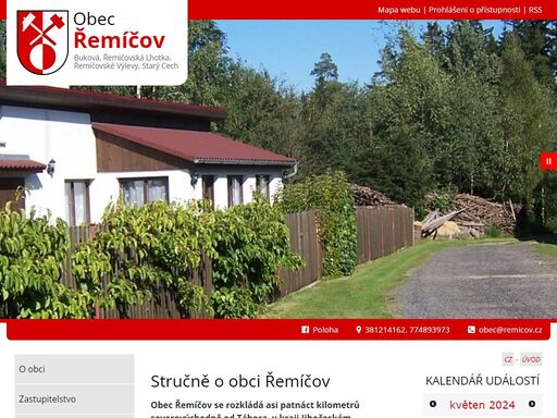 oficiální webové stránky obce řemíčov