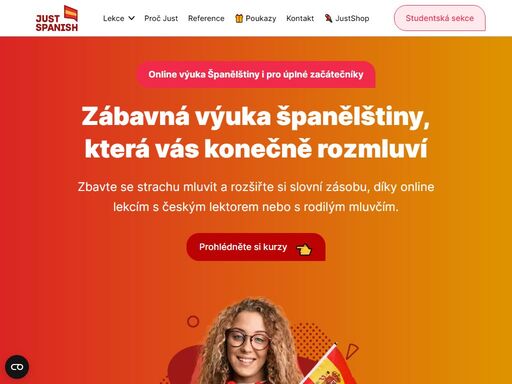 online kurzy španělštiny, které vás vtáhnou do jazyka plného života a kultury. zažijte individuální přístup a skutečný pokrok v jazyce.