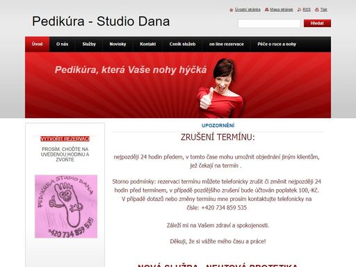 www.pedikurastudiodana.cz