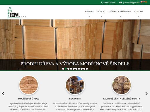  společnost  zabývá prodejem dřeva a výrobou modřínového šindele. firma též nabízí prodej stolařského a stavebního řeziva
