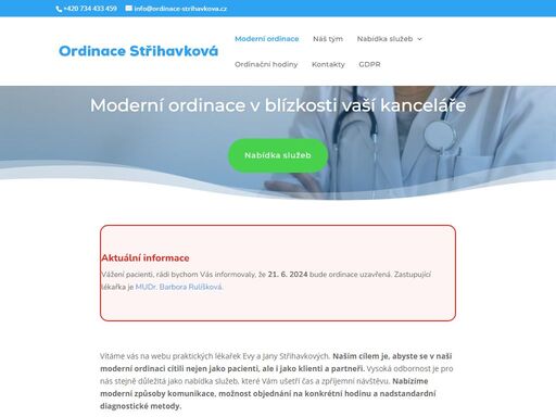 www.ordinace-strihavkova.cz