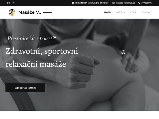www.masaze-vj.cz