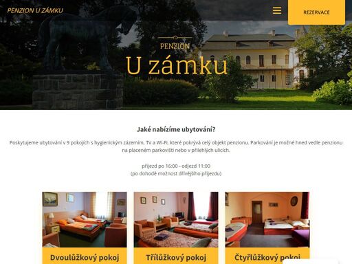 www.ubytovani-uzamku.cz