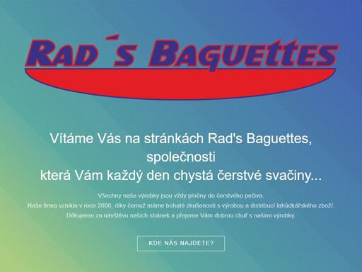 radsbaguettes - výroba a prodej baget karlovy vary.