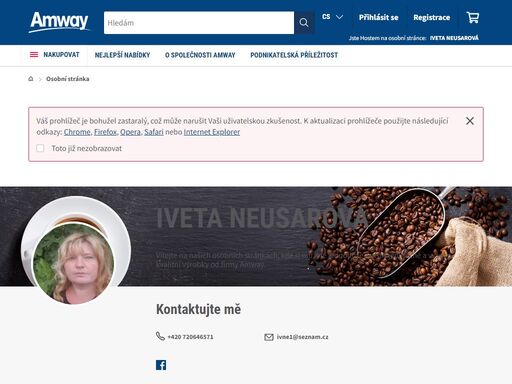 společnost amway je světovým lídrem v oblasti zdraví a krásy a vlastníkům podnikání amway nabízí vynikající obchodní příležitost. ještě dnes si zjistěte více informací o společnosti amway Česká republika a slovensko.