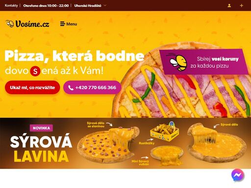 nejrychlejší rozvoz americké pizzy, stripsů, křidélek a nápojů v uherském hradišti. objednej online a do 30 minut máš jídlo doma!