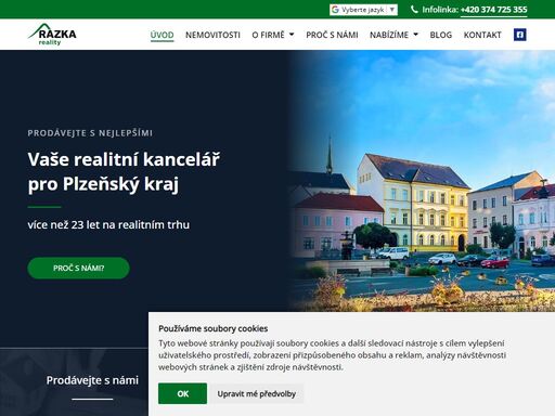 vaše realitní kancelář pro plzeňský kraj. více než 23 let na realitním trhu.
