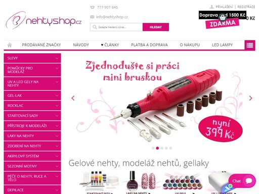 gelové nehty, modeláž nehtů, gellaky.    
toužíte mít krásné a upravené nehty? nehtyshop.cz nabízí celou řadu produktů a pomůcek k péči o vaše ruce. nehtovou kosmetiku nabízíme nejen pro nehtová studia a salony ale i pro začínající nehtařky, které si chtějí upravit nehty v pohodlí domova. pokud stále váháte, zda…