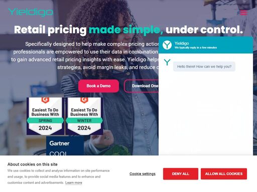 yieldigo is ai pricing platform that lets omnichannel retailers optimize their pricing strategies and predict kpis. learn more about how the new retail will look.