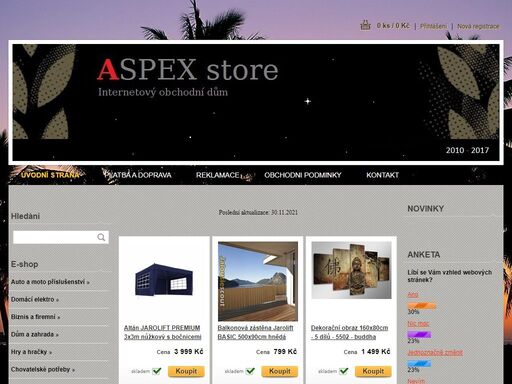 aspex store - internetový obchod
