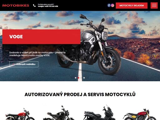 dovoz a prodej nových i ojetých motocyklů včetně širokého výběru motodoplňků. kompletní servisní služby od běžného seřízení po údržbu.