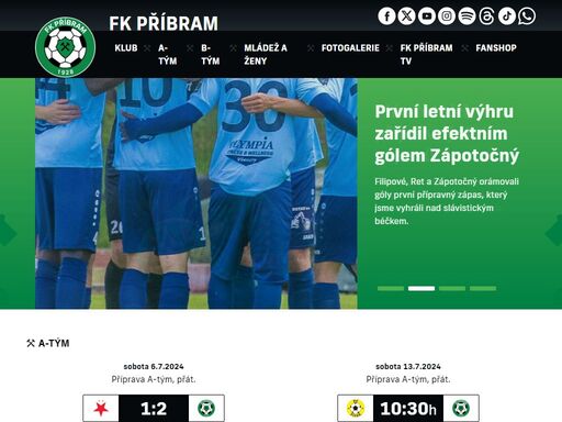 oficiální stránky fotbalového klubu fk příbram. aktuální informace o příbramském ligovém fotbale, rozhovory, výsledky, fotografie a mnoho dalšího.