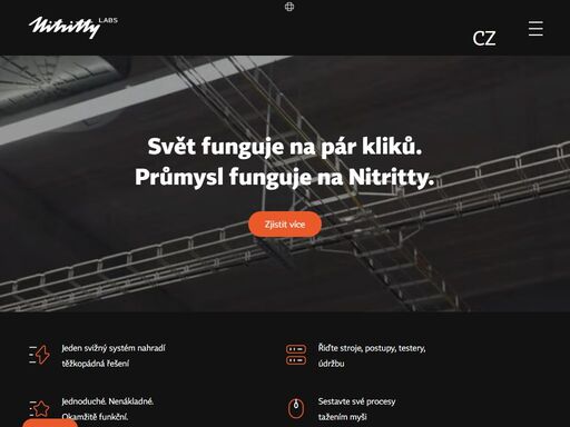 svižné průmyslové systémy nahradí těžkopádný software. vytvořte procesy pár kliky. strojové učení zpřehlední data. efektivně testujte výrobky.