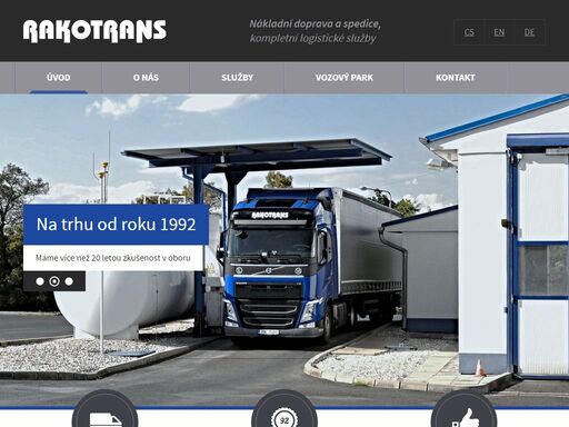 rakotrans - nákladní doprava a spedice, kompletní logistické služby