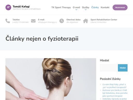 jako sportovní terapeut vás provedu komplexní diagnostikou pohybového aparátu i následnou rehabilitací. nehledám jen symptomy, ale především skutečné příčiny vašich obtíží.